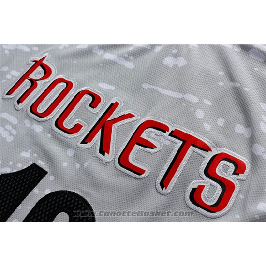 Maglia Luci Della Citta Houston Rockets James Harden #13 Grigio